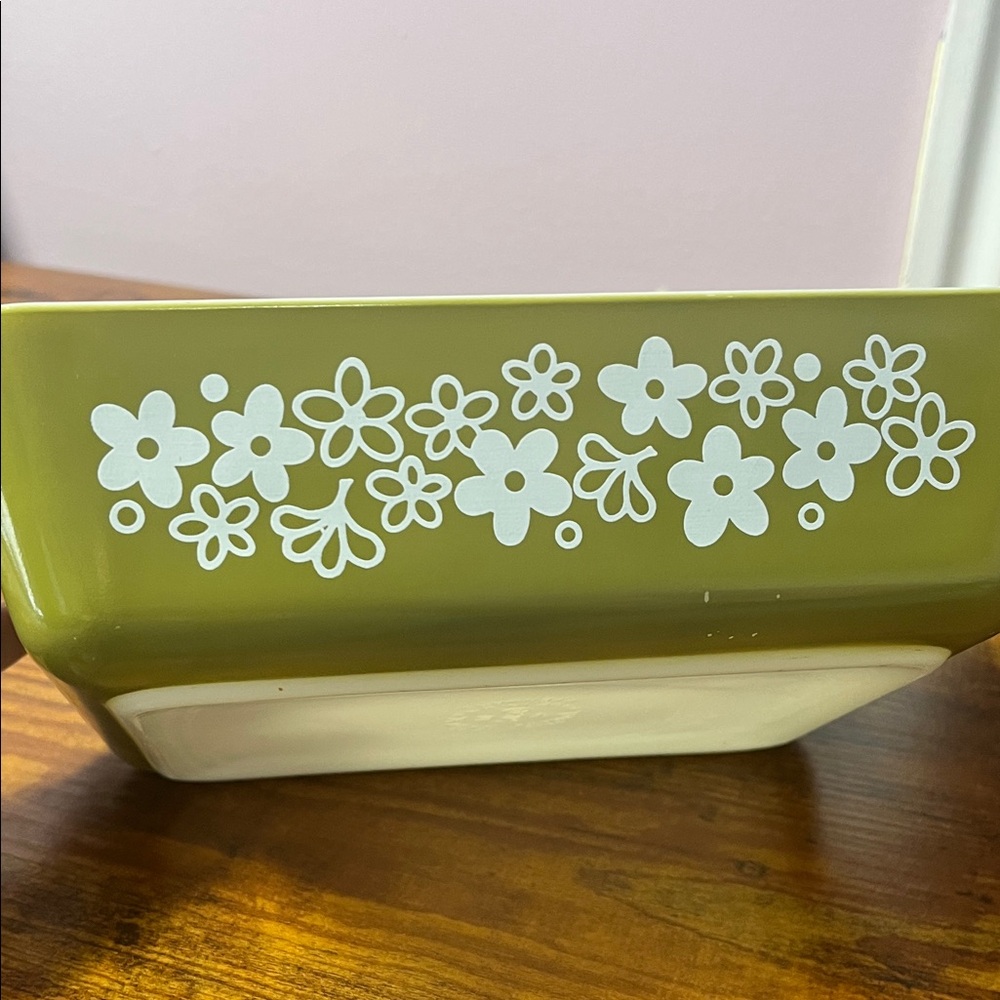 Vintage Pyrex Spring Blossom Crazy Daisy 1 1/2 qt Casserole Dish - Picture 6 of 14